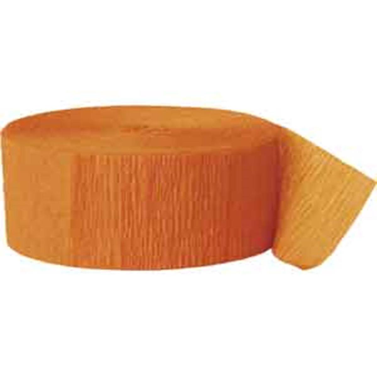 Orange Crepe Streamer, 81 feet