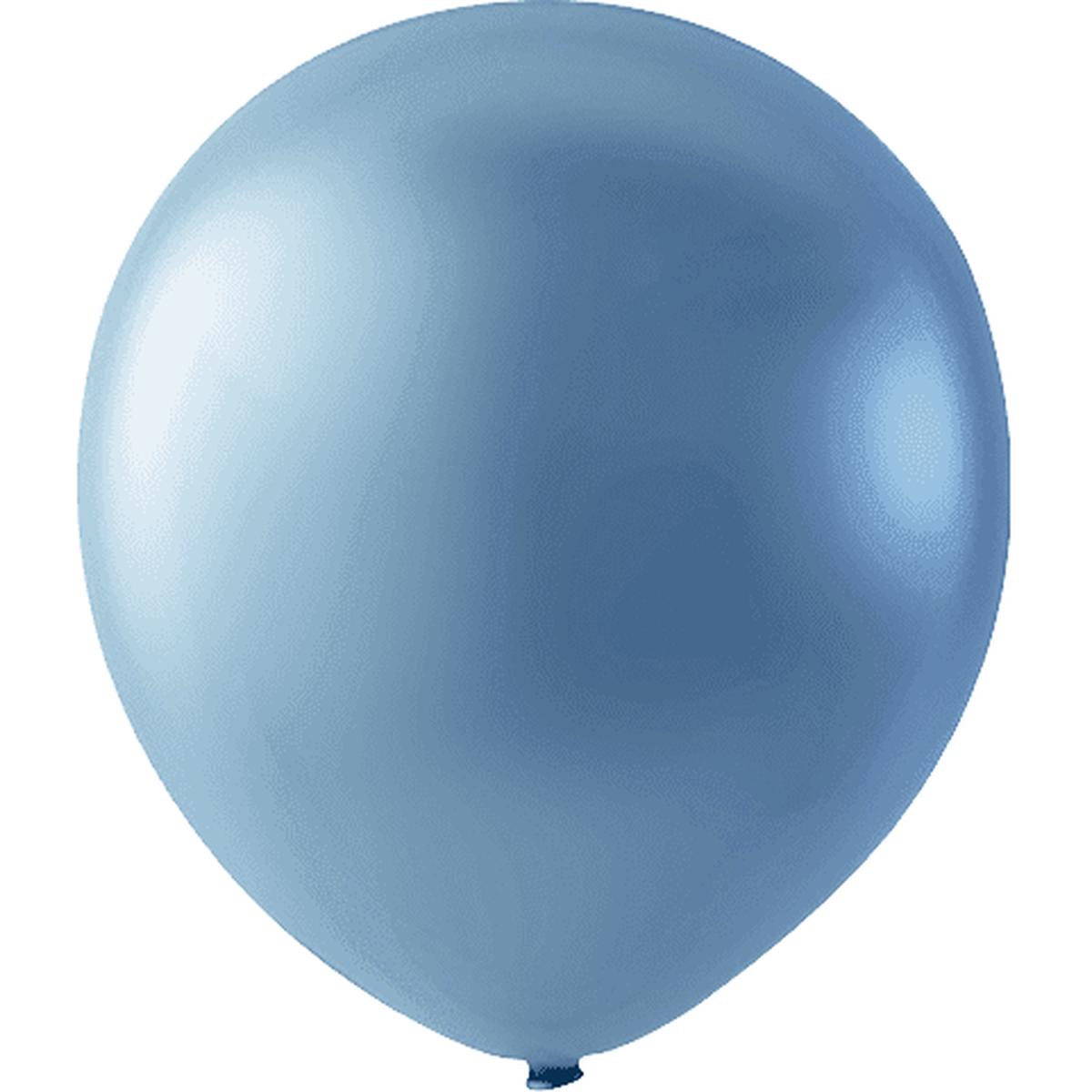 Payaso Latex Balloon 12in 100ct – Pearl Light Blue
