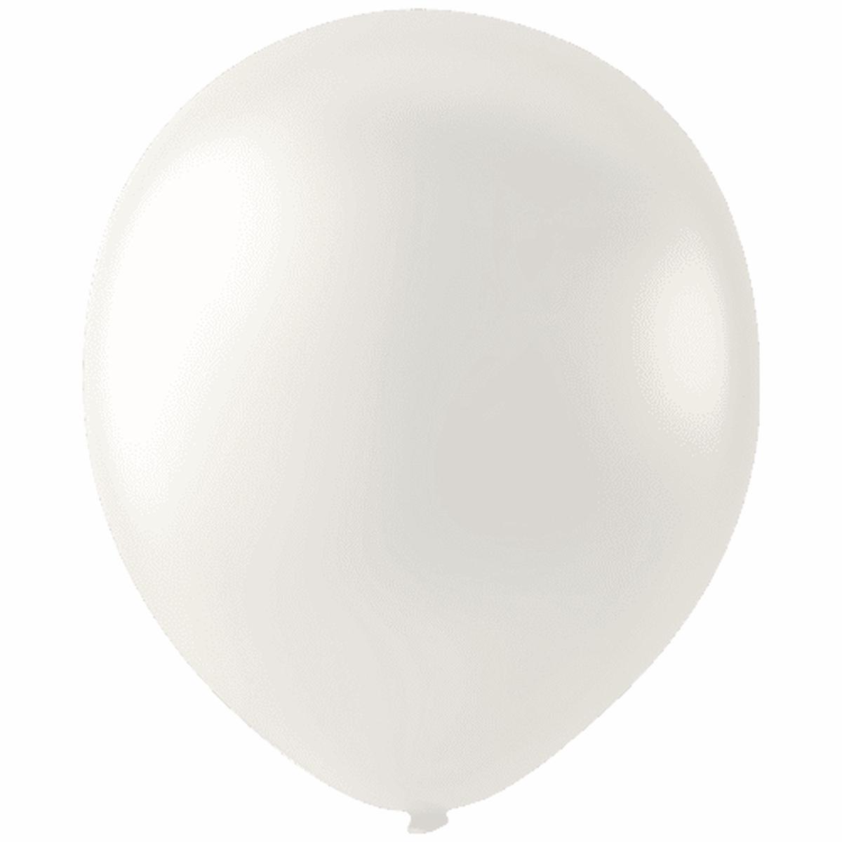 Payaso Latex Balloon 12in 100ct – Pearlized White