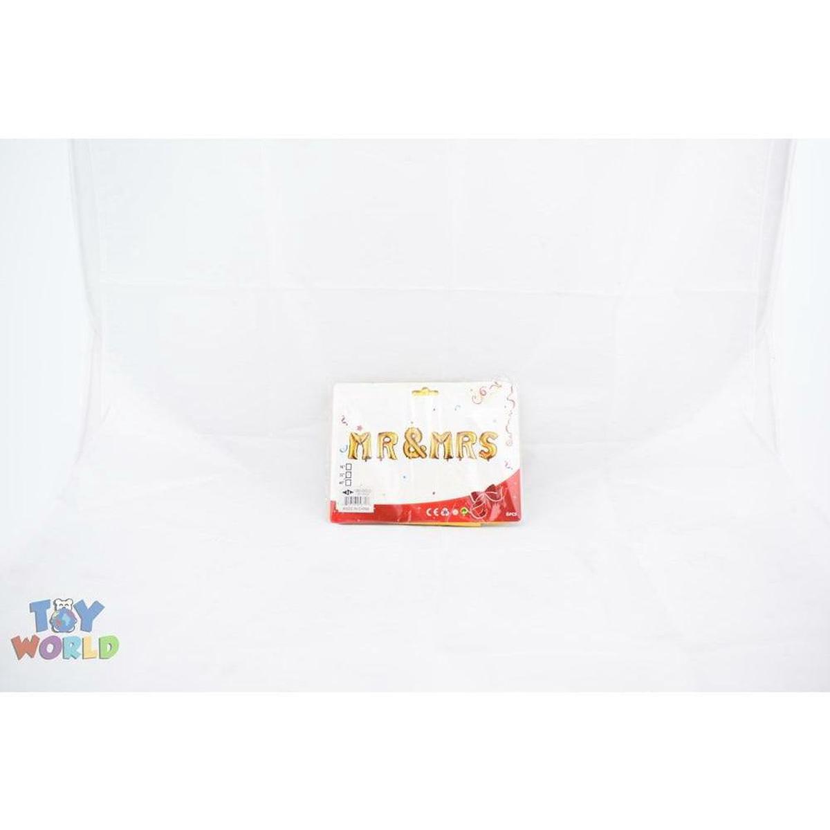 32in inMr and Mrsin Foil Balloon 1 Set/Pack – Gold