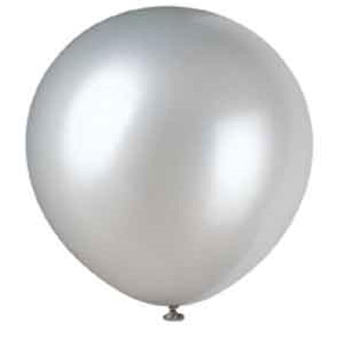 Balloon 5in – Silver Pearlized 72ct