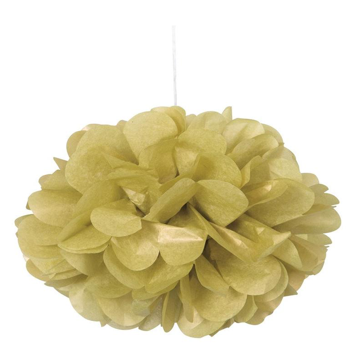 Gold Mini Puff 9 inch Tissue Decorations 3ct