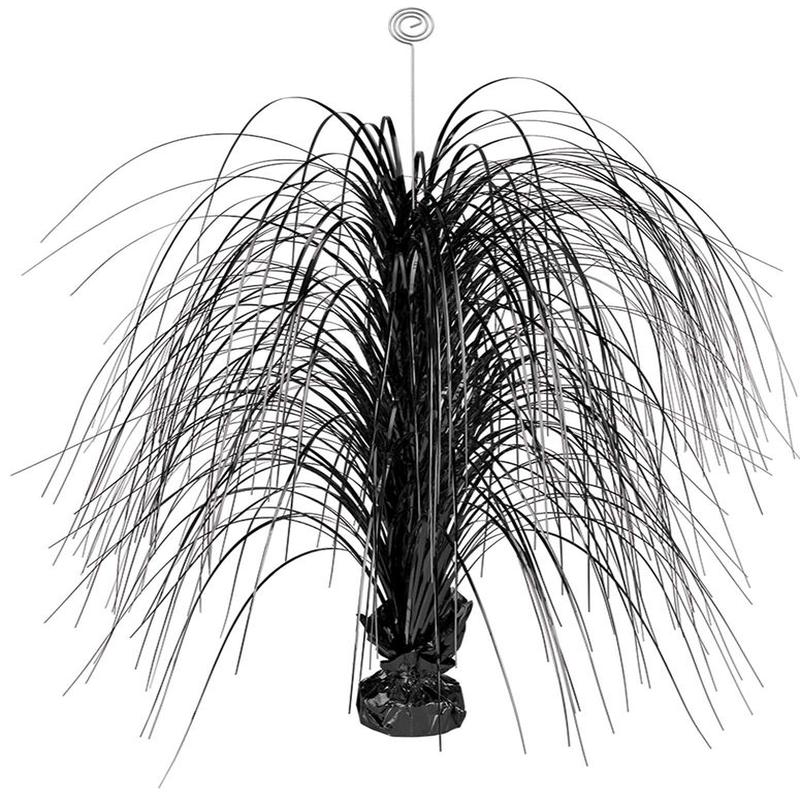 Large Foil Spray Centerpiece Black 1ct