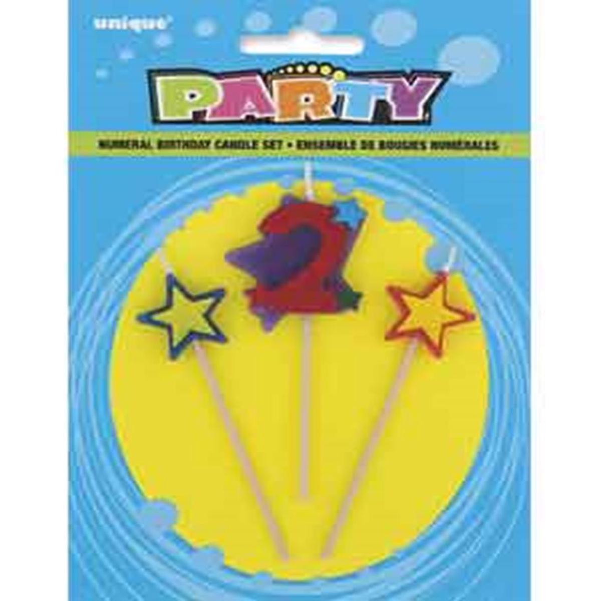 Star Birthday Candle Set – 2