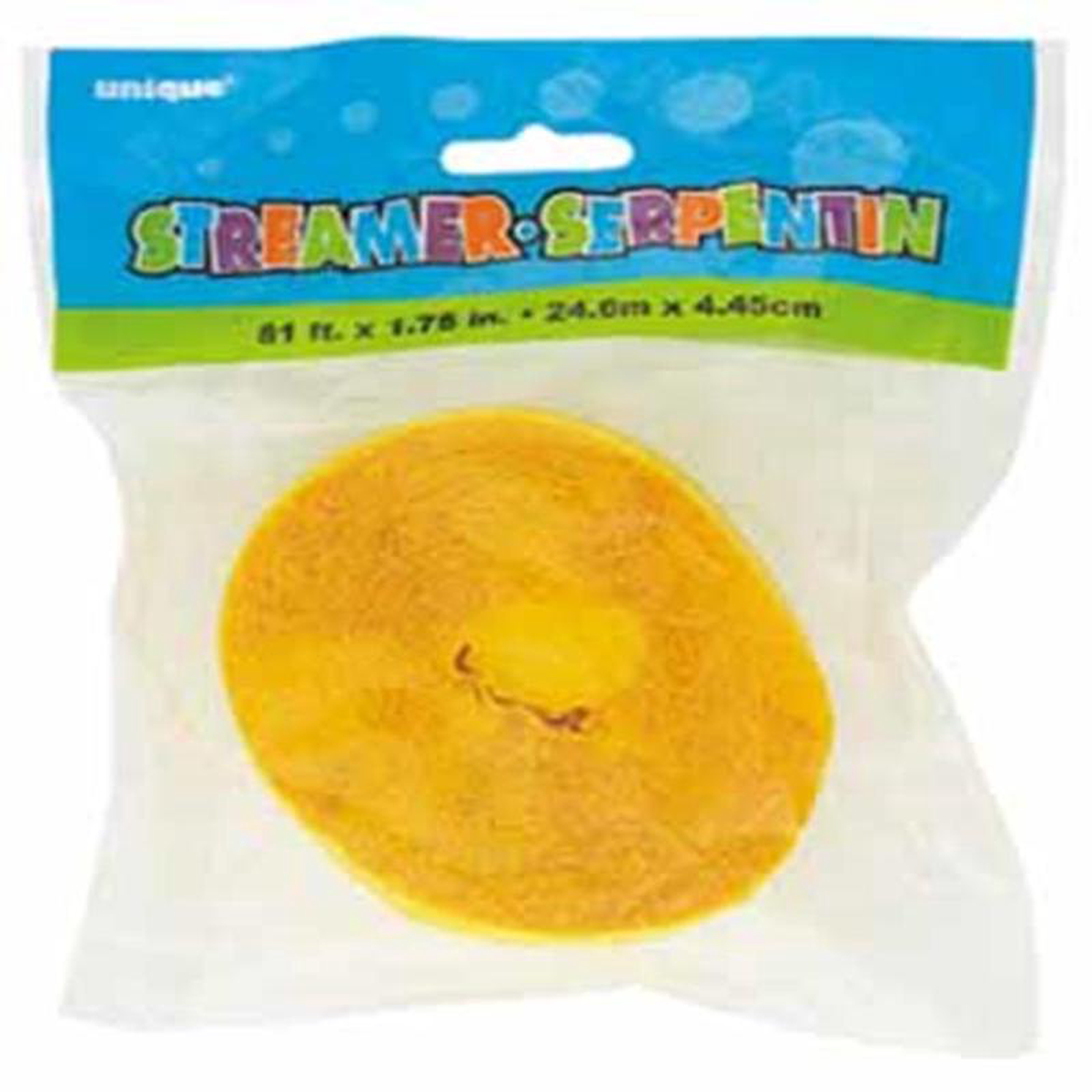 Yellow Crepe Streamer 81 ft