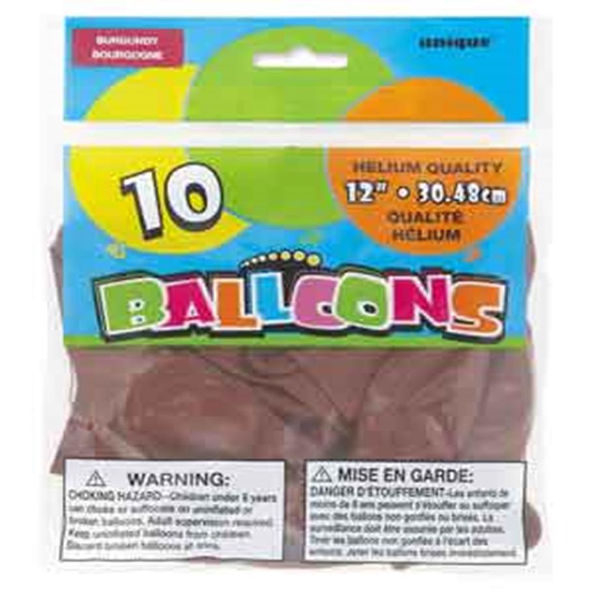 Balloon 12in – Burgandy 10ct
