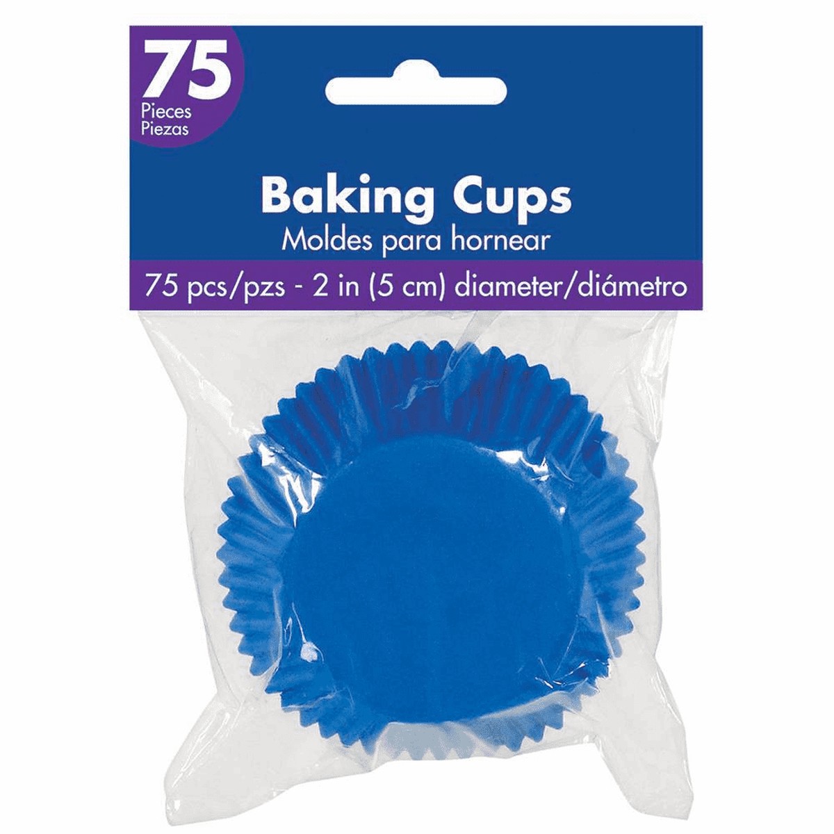 Cupcake Case Bright Royal Blue 75ct
