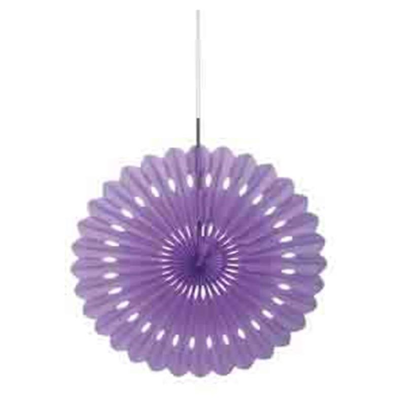 Decor Fan 16in Pretty Purple