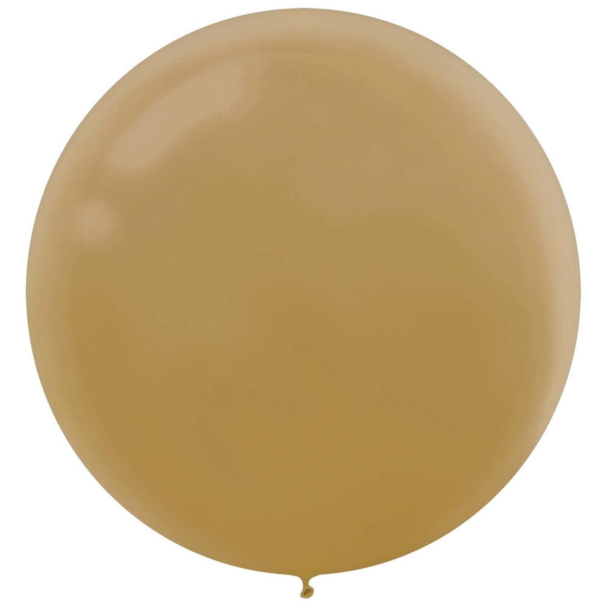 Latex Balloon Pearlized Gold 24 inch 4ct