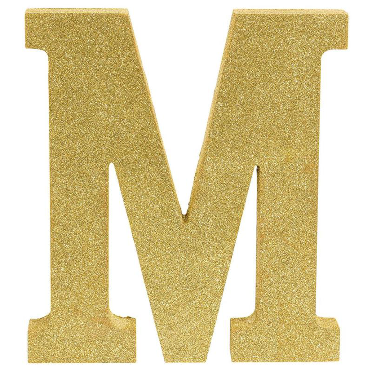 Letter M 8875 inch H x 7875 inch W x 1 inch D 1ct