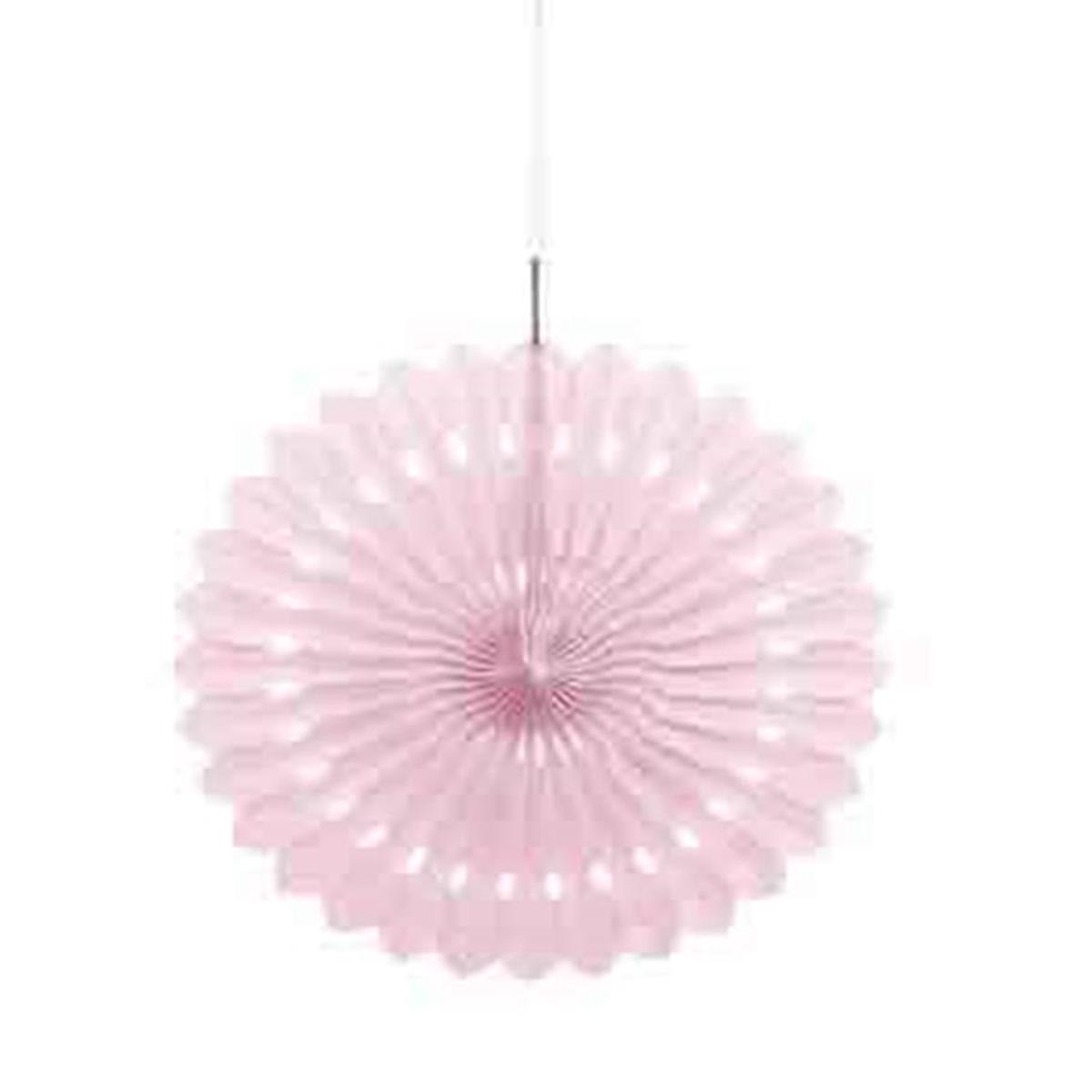 Lovely Pink Solid 16  Tissue Paper Fan