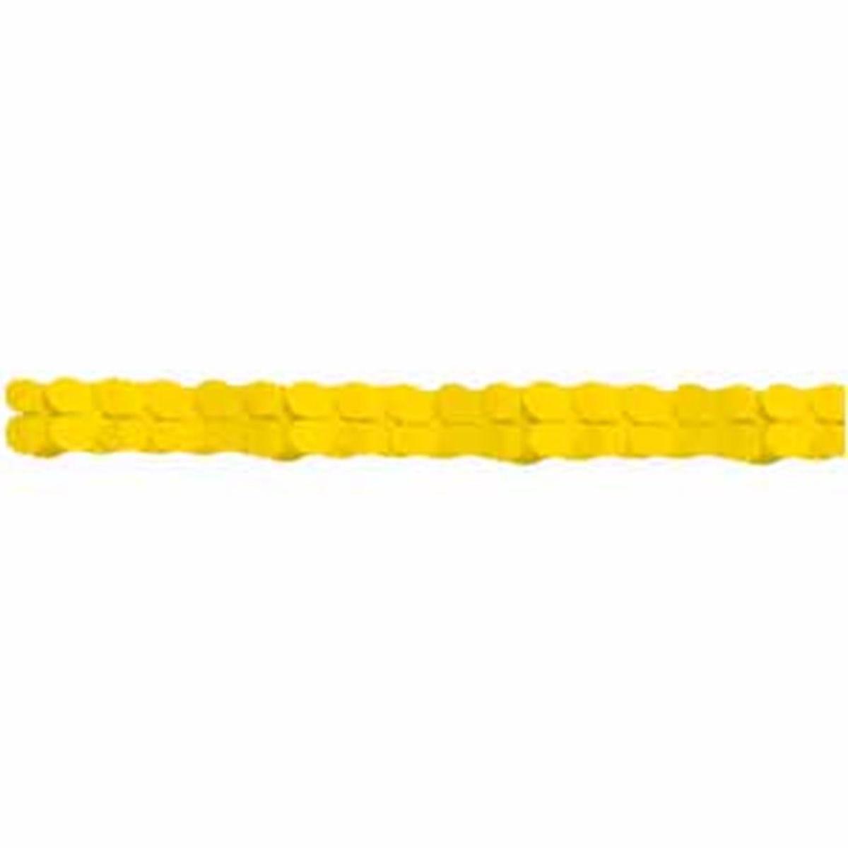 Paper Garland Yellow 12ft