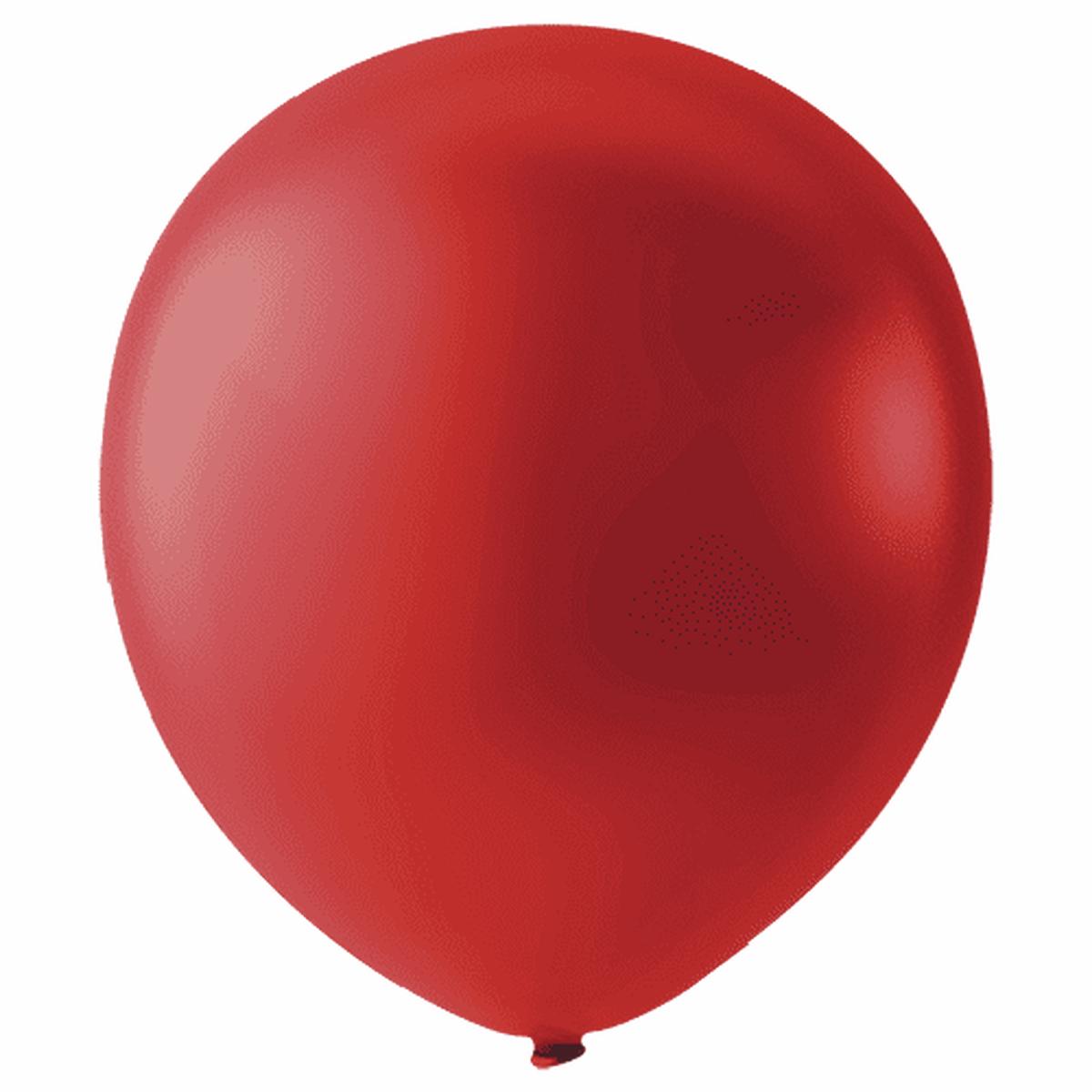 Payaso Latex Balloon 12in 100ct – Pearl Cherry Red
