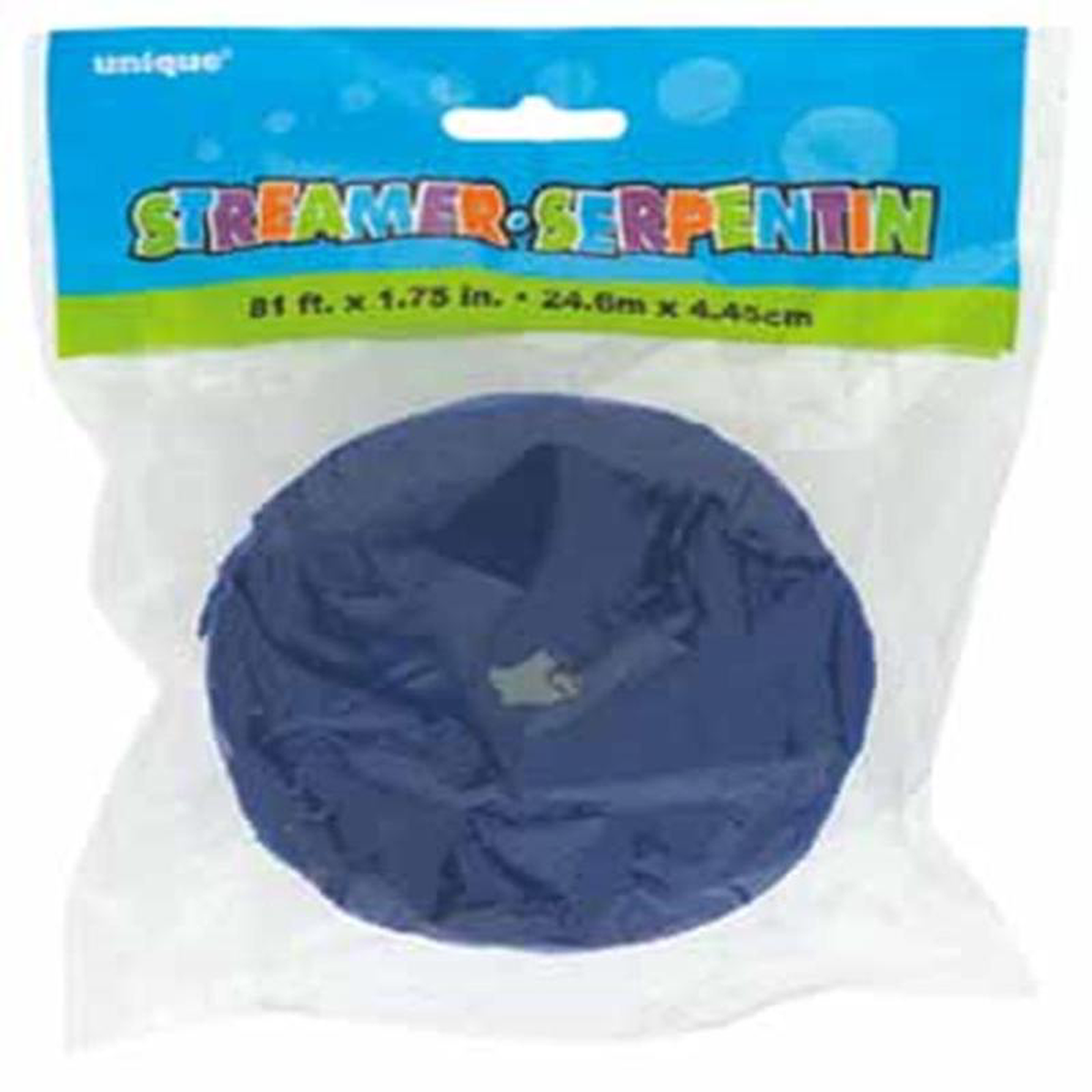 Royal Blue Crepe Streamer 81 ft