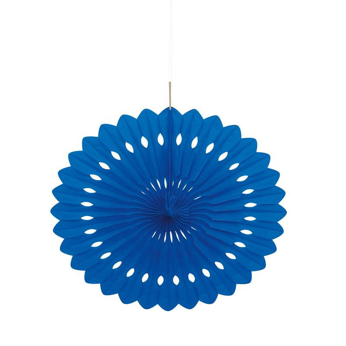 Royal Blue Solid 168221 Tissue Paper Fan