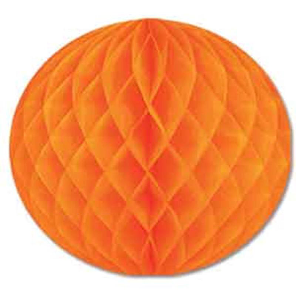Tissue Ball 12in Orange