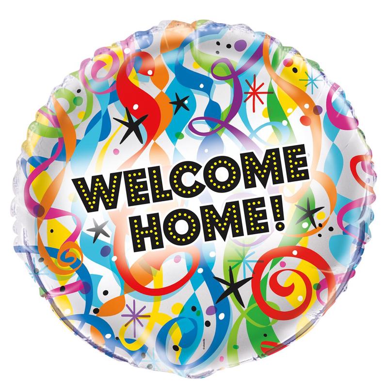 Welcome Home 18in Foil Balloon DISCD