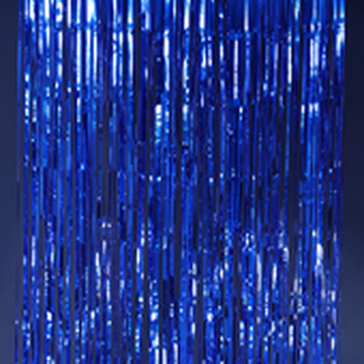 40 inch Wide x 10 foot Tall Foil Backdropft 1ct in Royal Blue