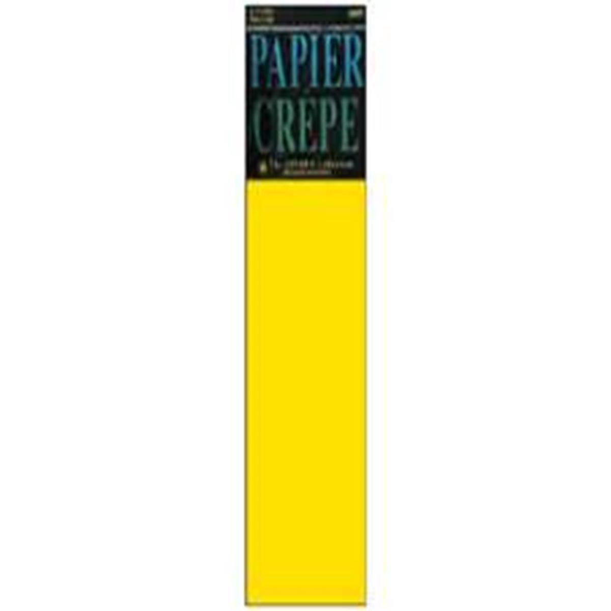 Crepe Paper Canary Yellow