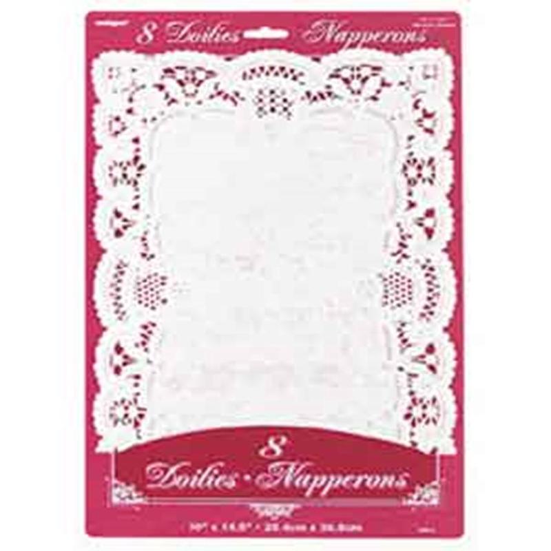Doilies Placemat White 8ct