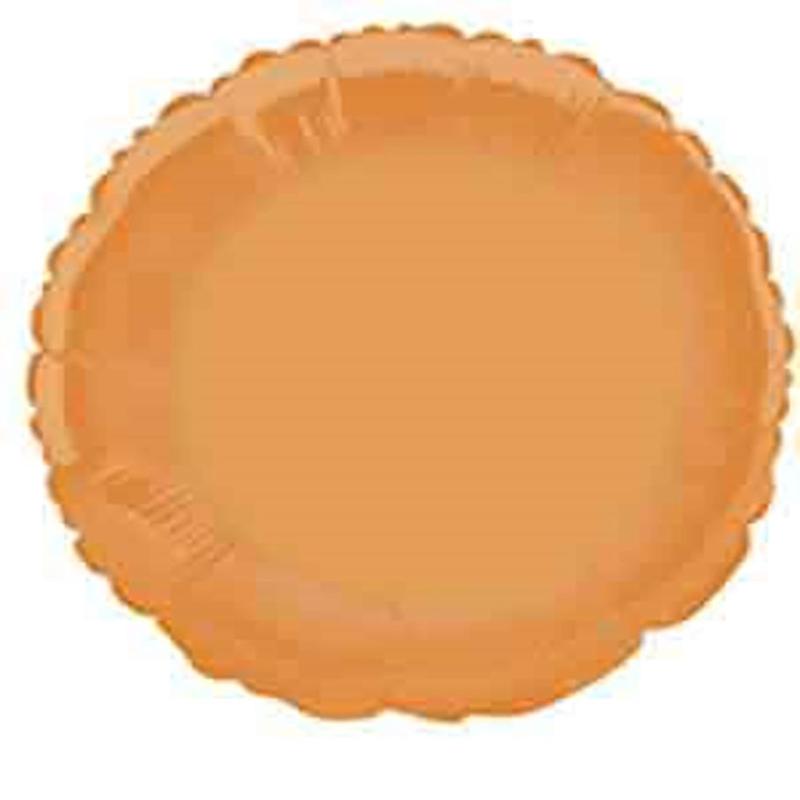 Foil Balloon 18in – Round Orange