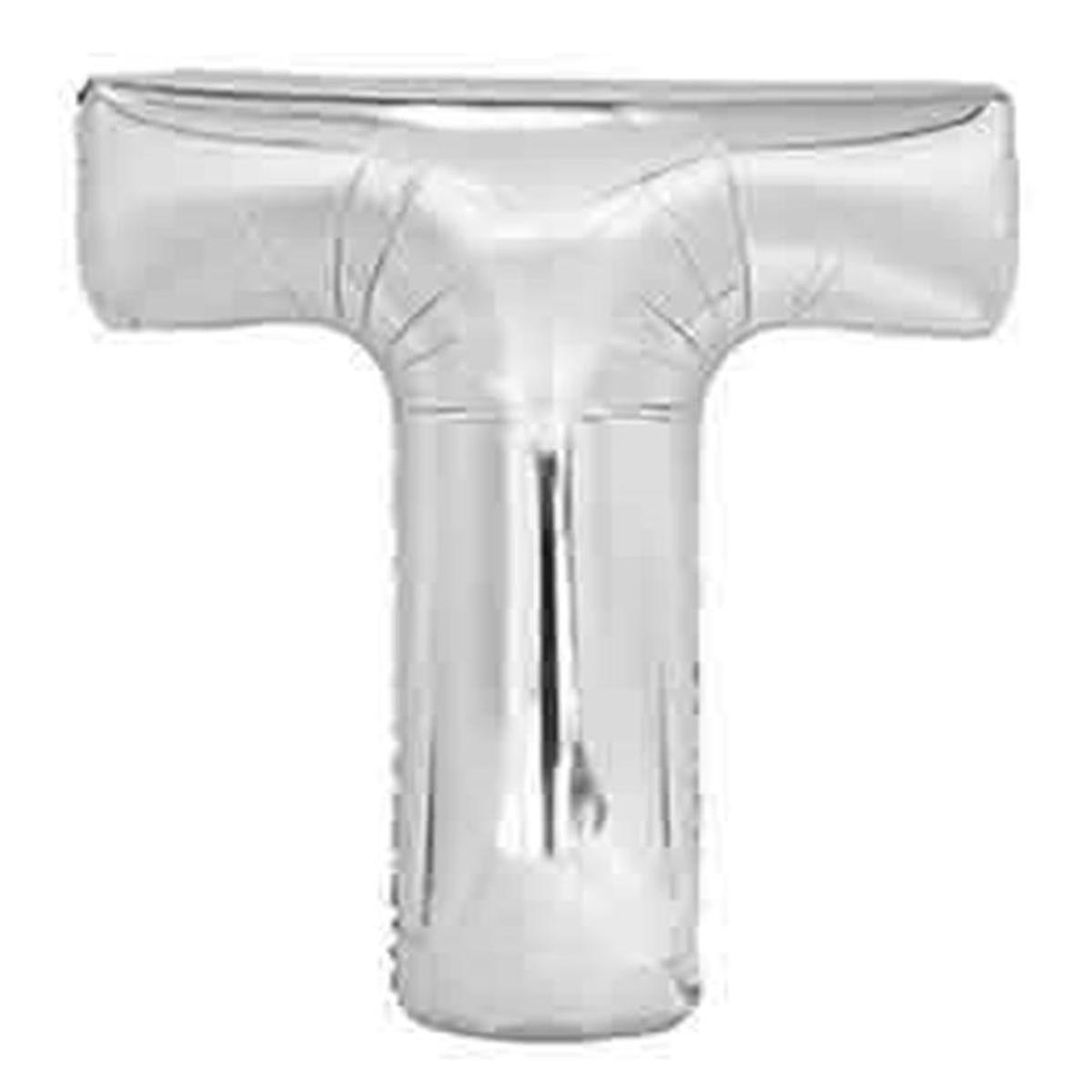 Jumbo Foil Letter Balloon 34 inch Silver T