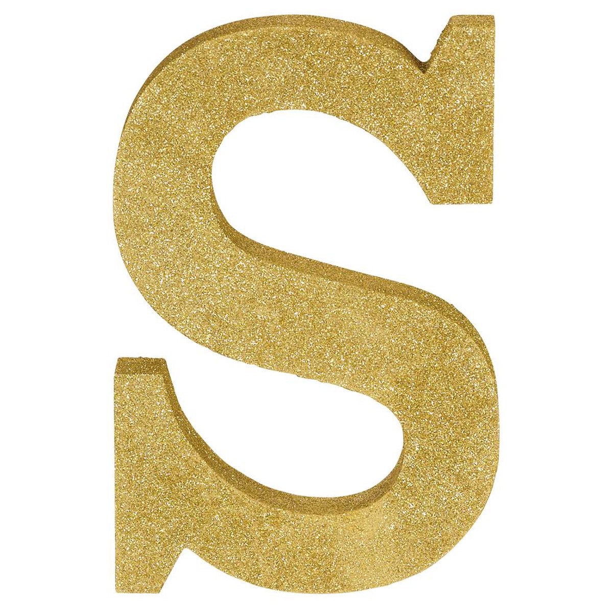 Letter S 8.875 inch H x 5.875 inch W x 1 inch D 1ct