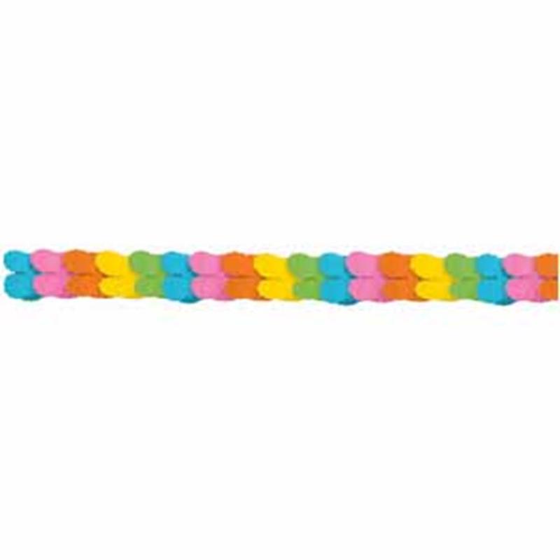Paper Garland Multi Color 12ft
