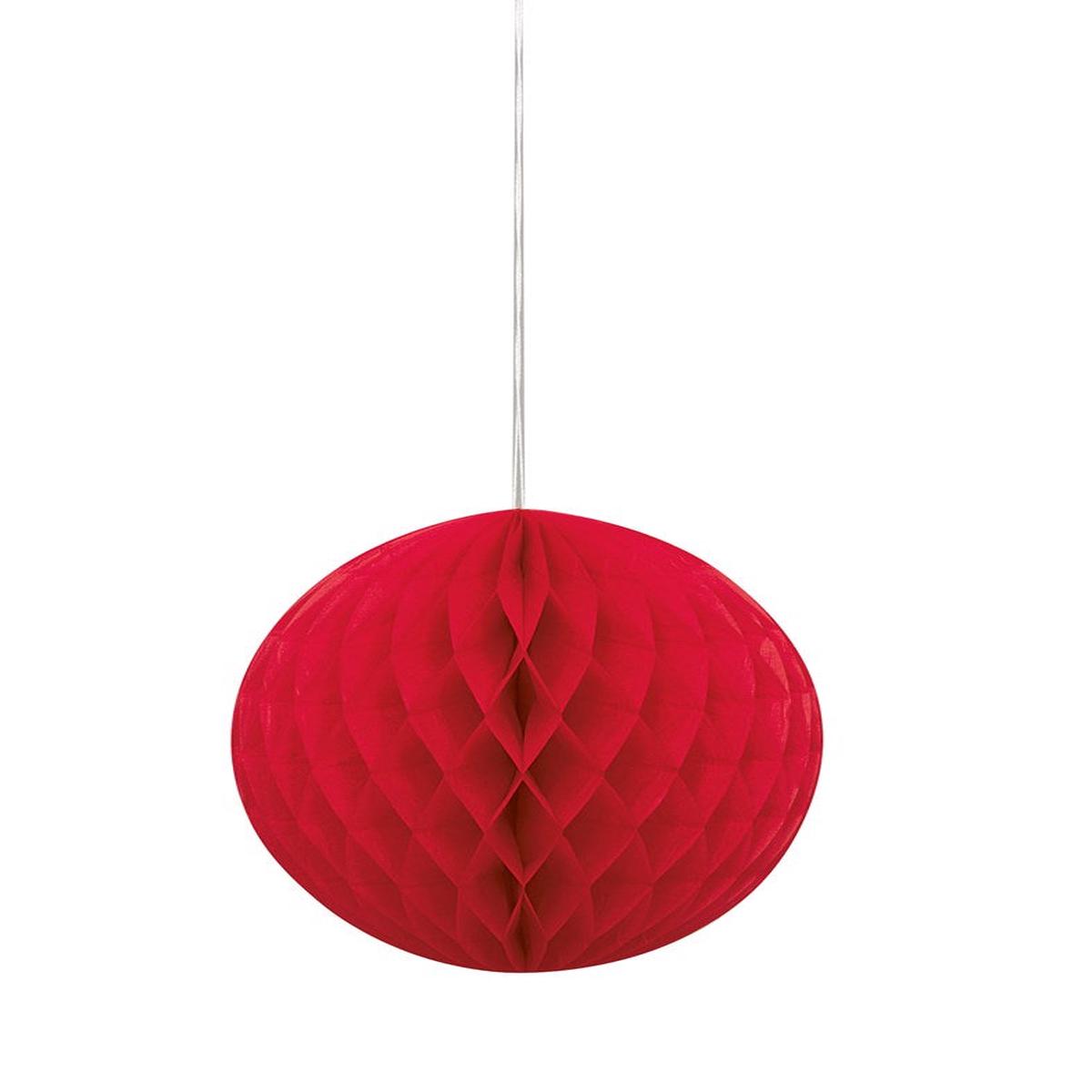 Red Solid 8″ Honeycomb Ball