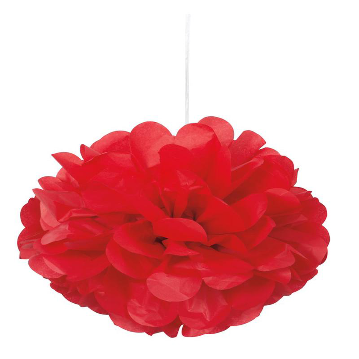 Ruby Red Mini Puff 9 inch Tissue Decorations 3ct