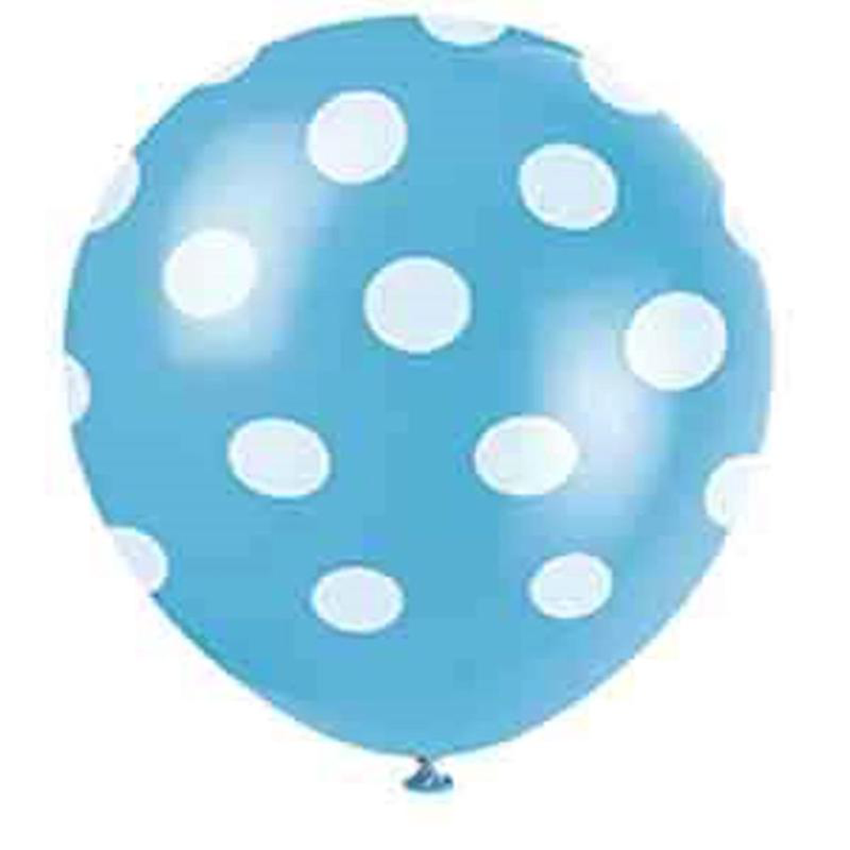 Balloon 12in 8211 Dot Teal 6ct