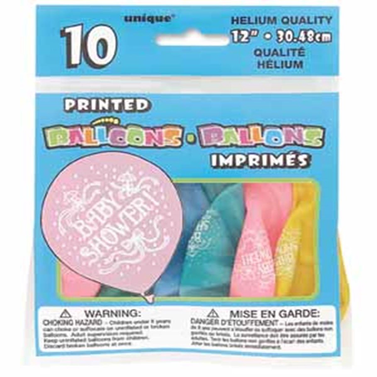 Balloon 12in – Baby Shower 10ct DISCONTINUED