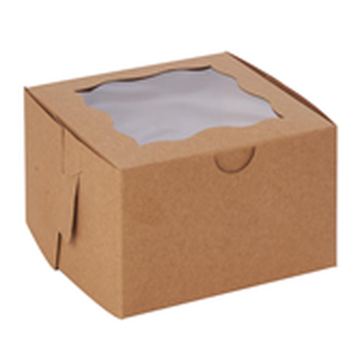 Cake Box 4inx4x 2 half 50pc-pack 8211 Natural