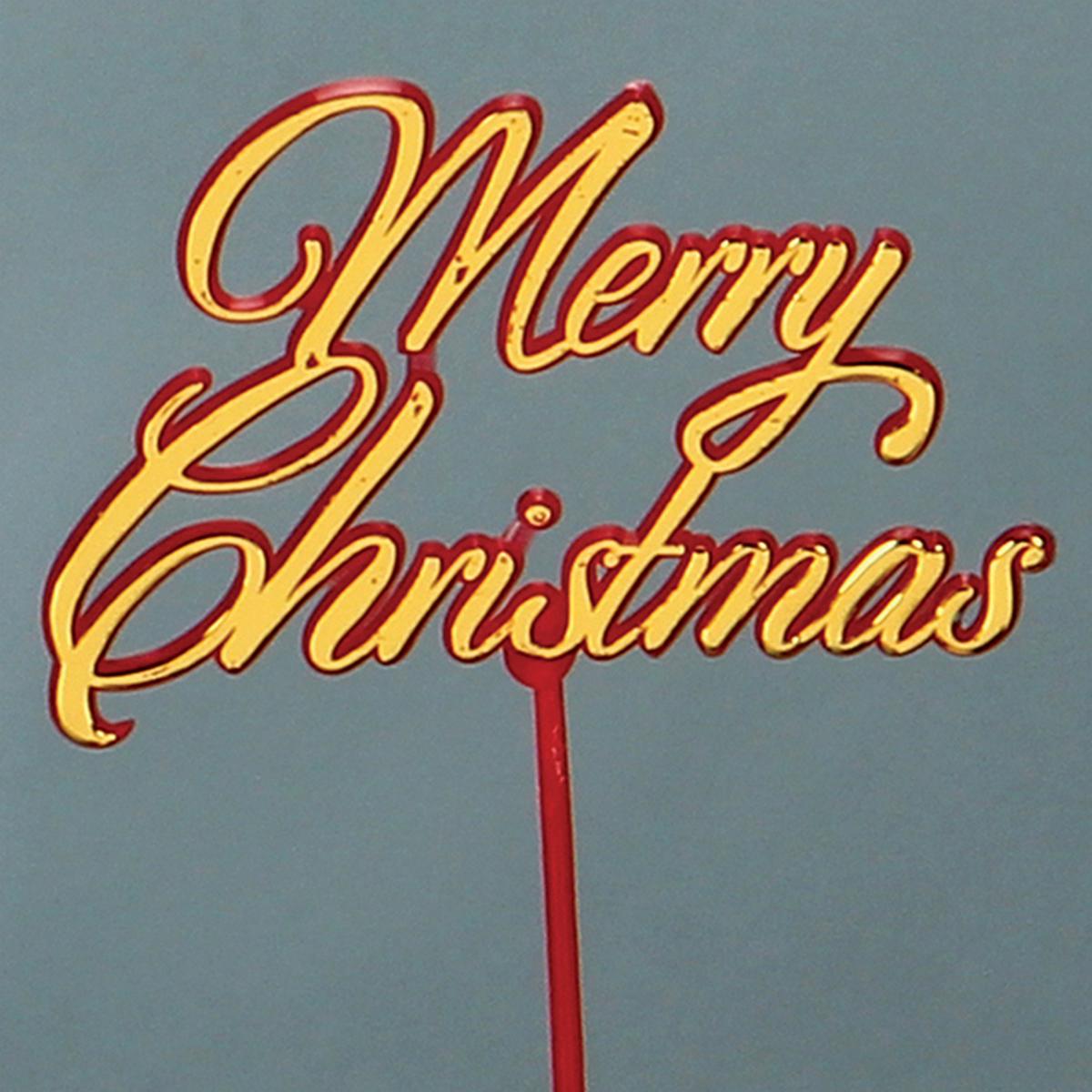 Christmas Pick on Red Stick-12ct
