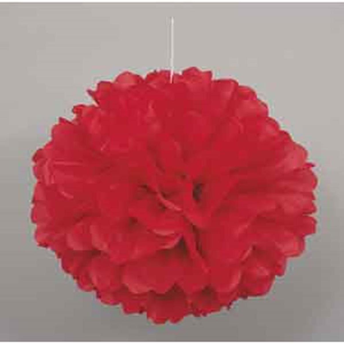 Puff Decor 16 inch Red