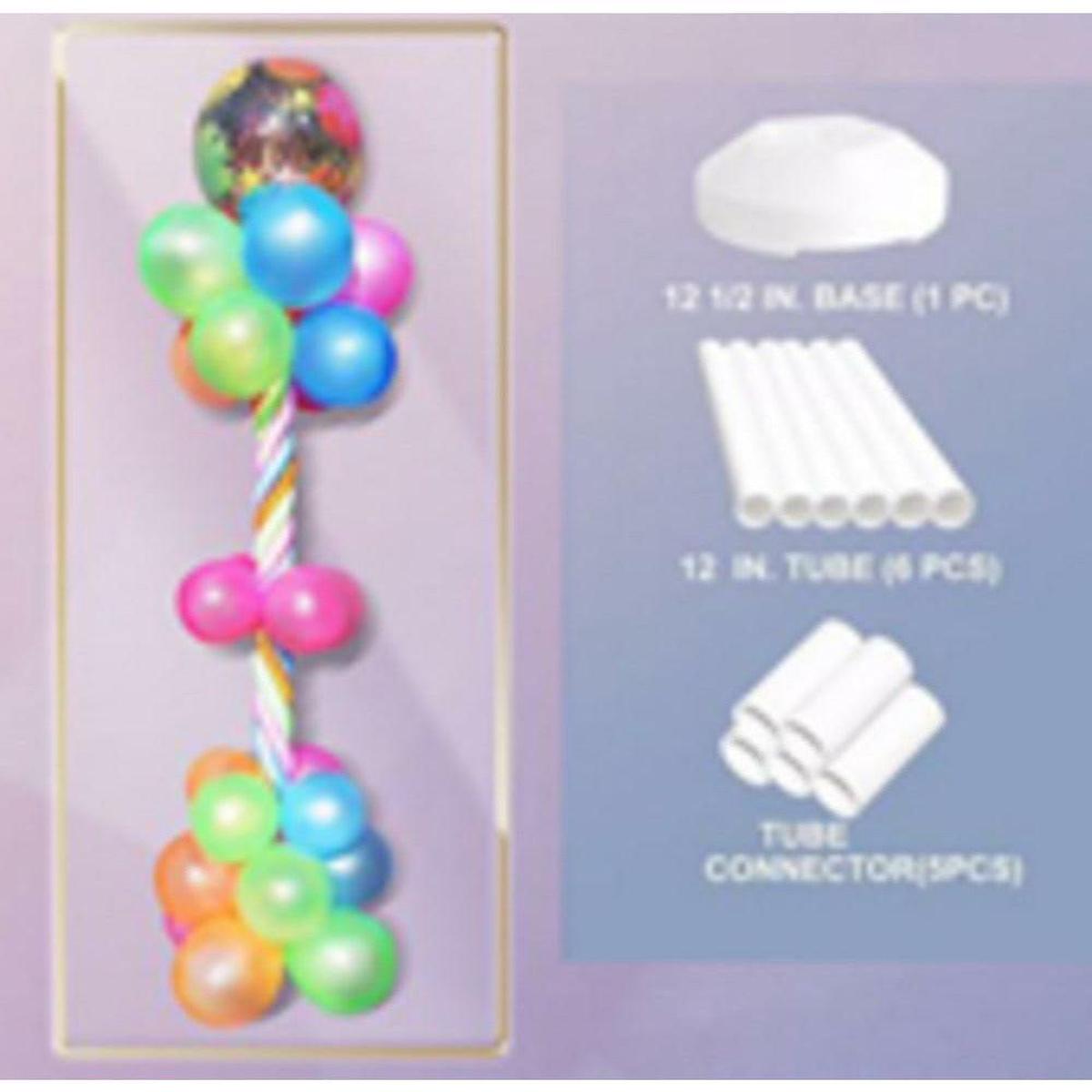72 inch Balloon Column with 12.5 inch Base in White