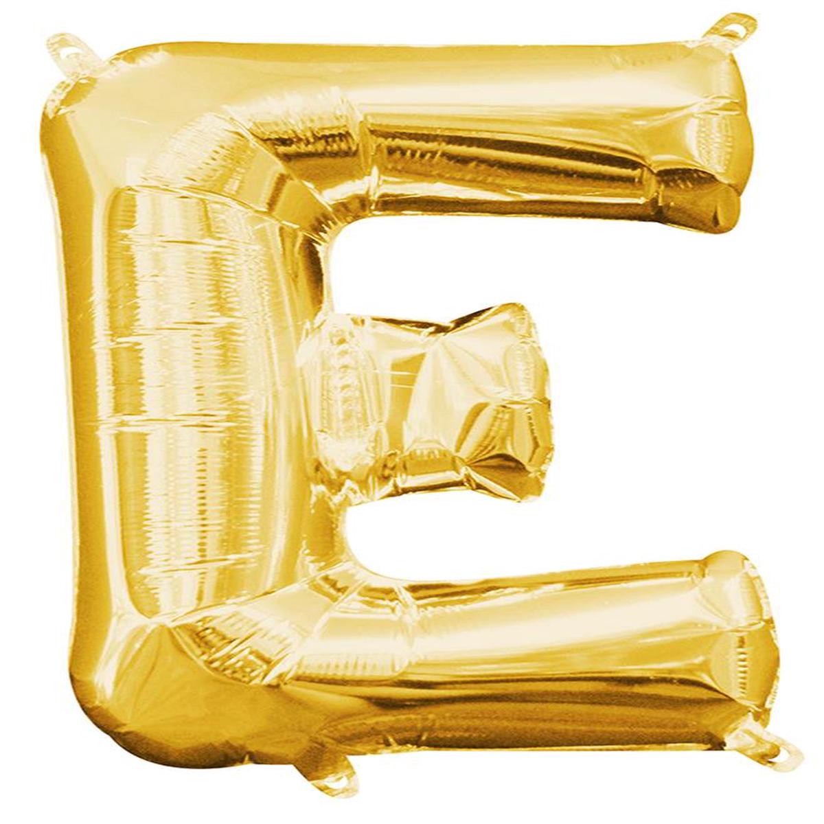Balloon Letter 14in E – Gold