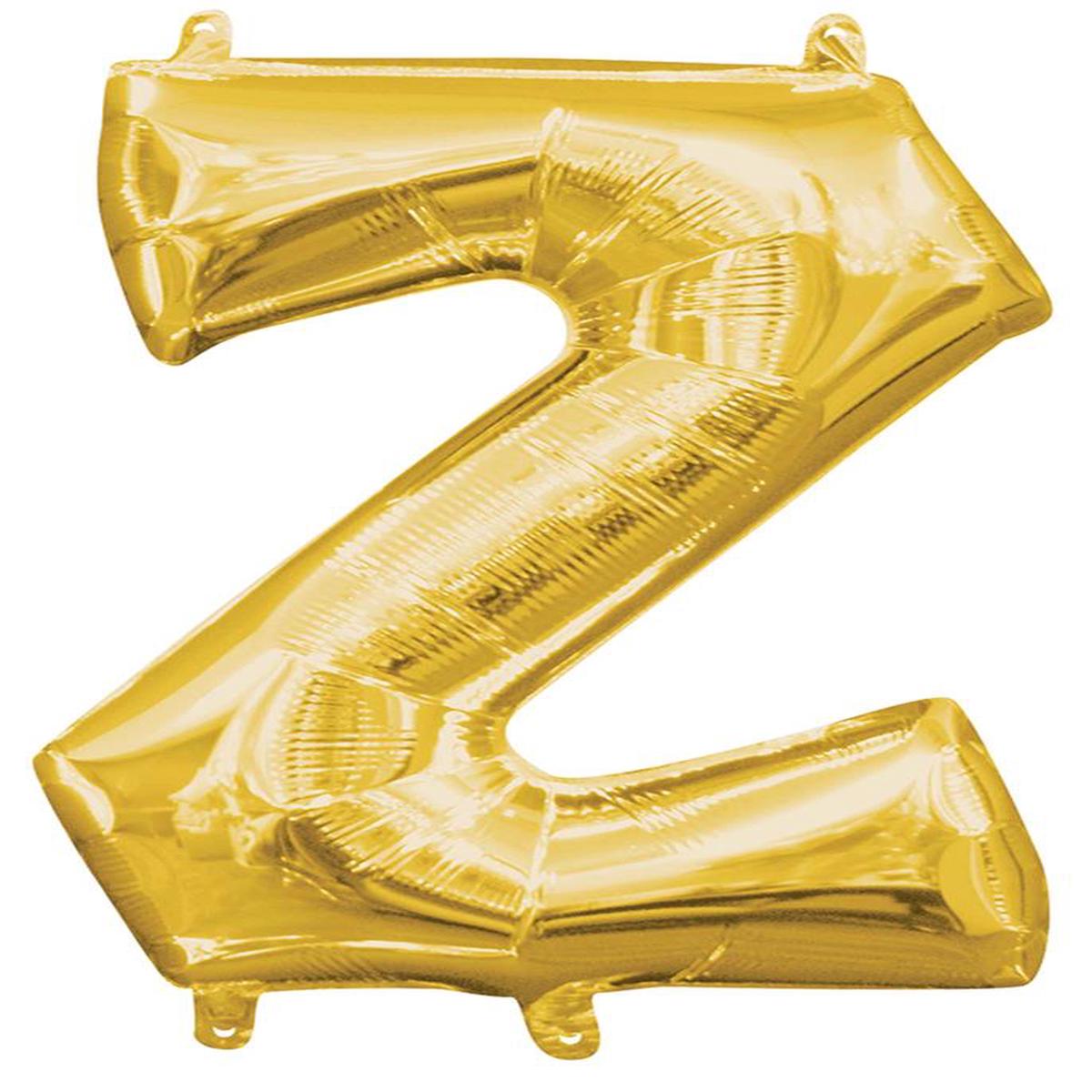 Balloon Letter 14in Z – Gold