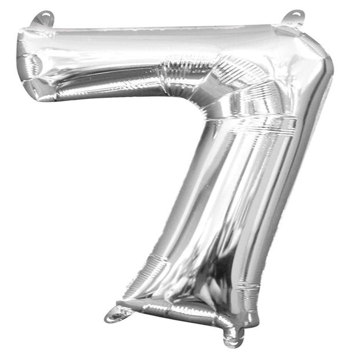 Balloon Number Silver 7 16 inch 1ct