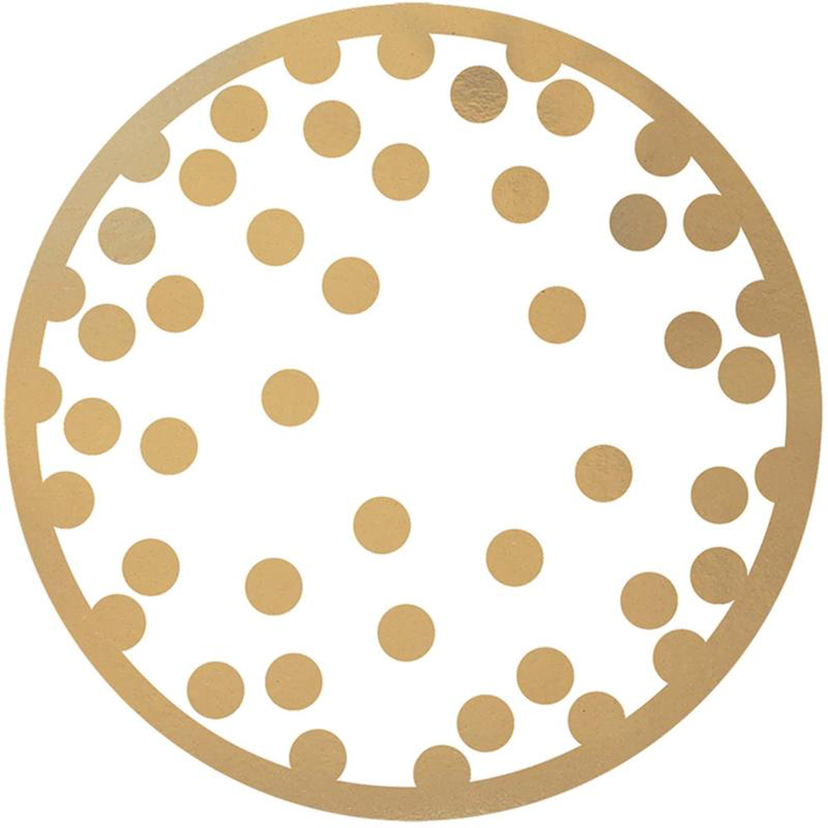 Coaster Confetti Dots 18ct 8211 Gold