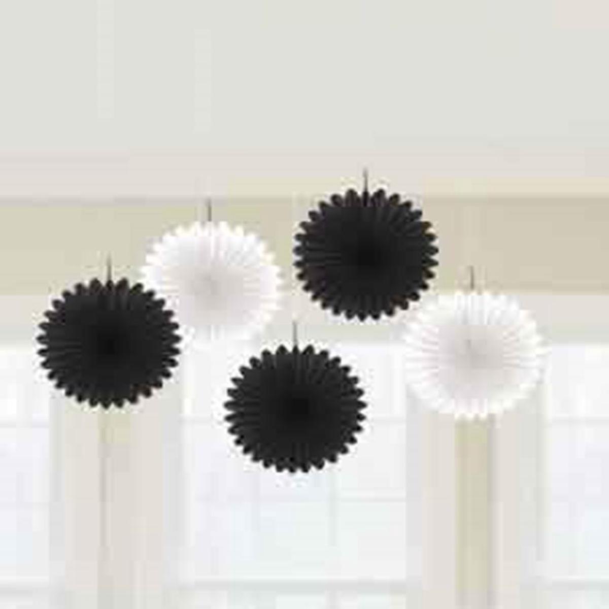 Mini Fan Deco Black And White 6 in