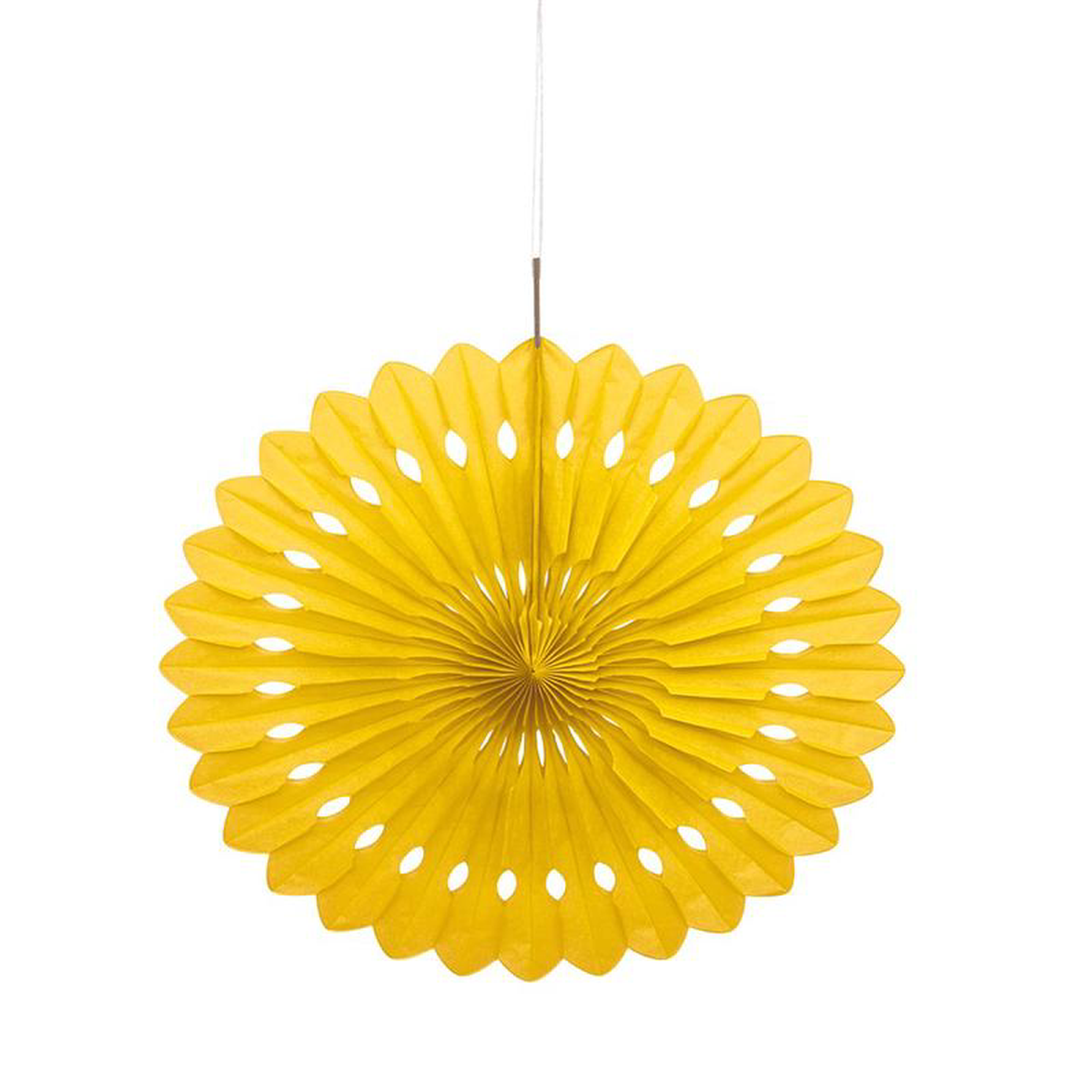 Sunflower Yellow Solid 168221 Tissue Paper Fan