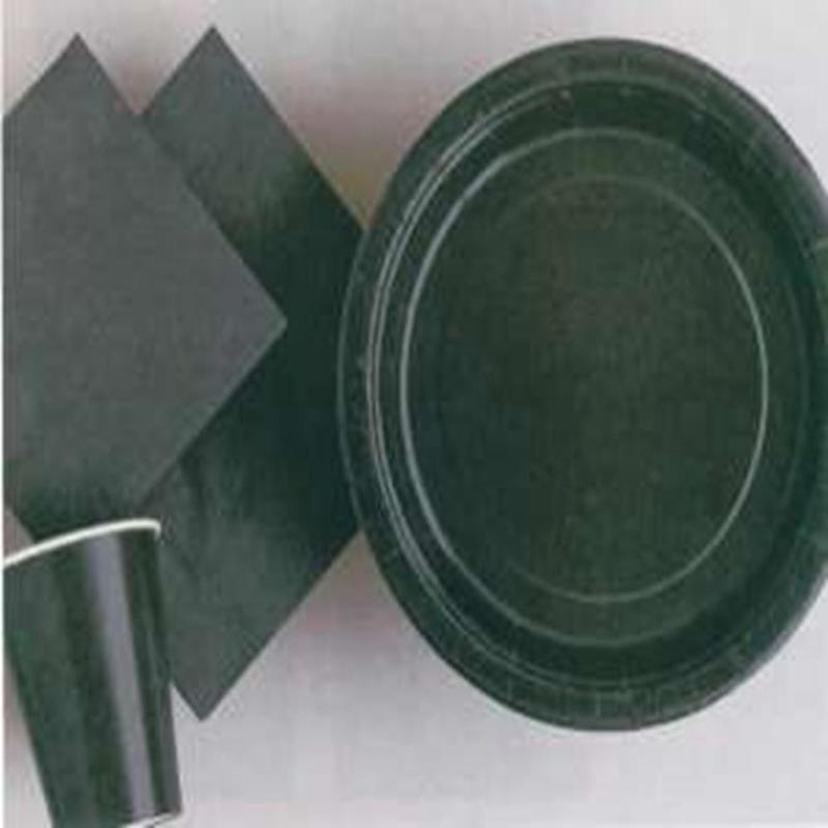 Black Solid Luncheon Napkins 20ct
