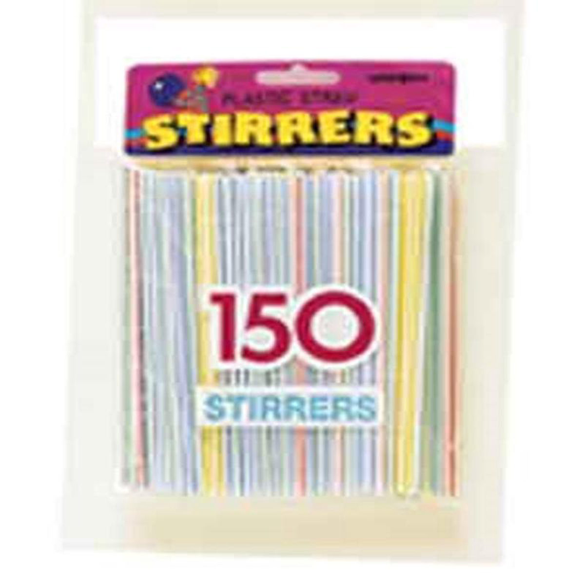 Mixer Straws Striped 150ct