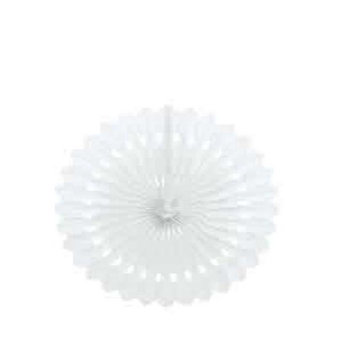 White Solid 168221 Tissue Paper Fan