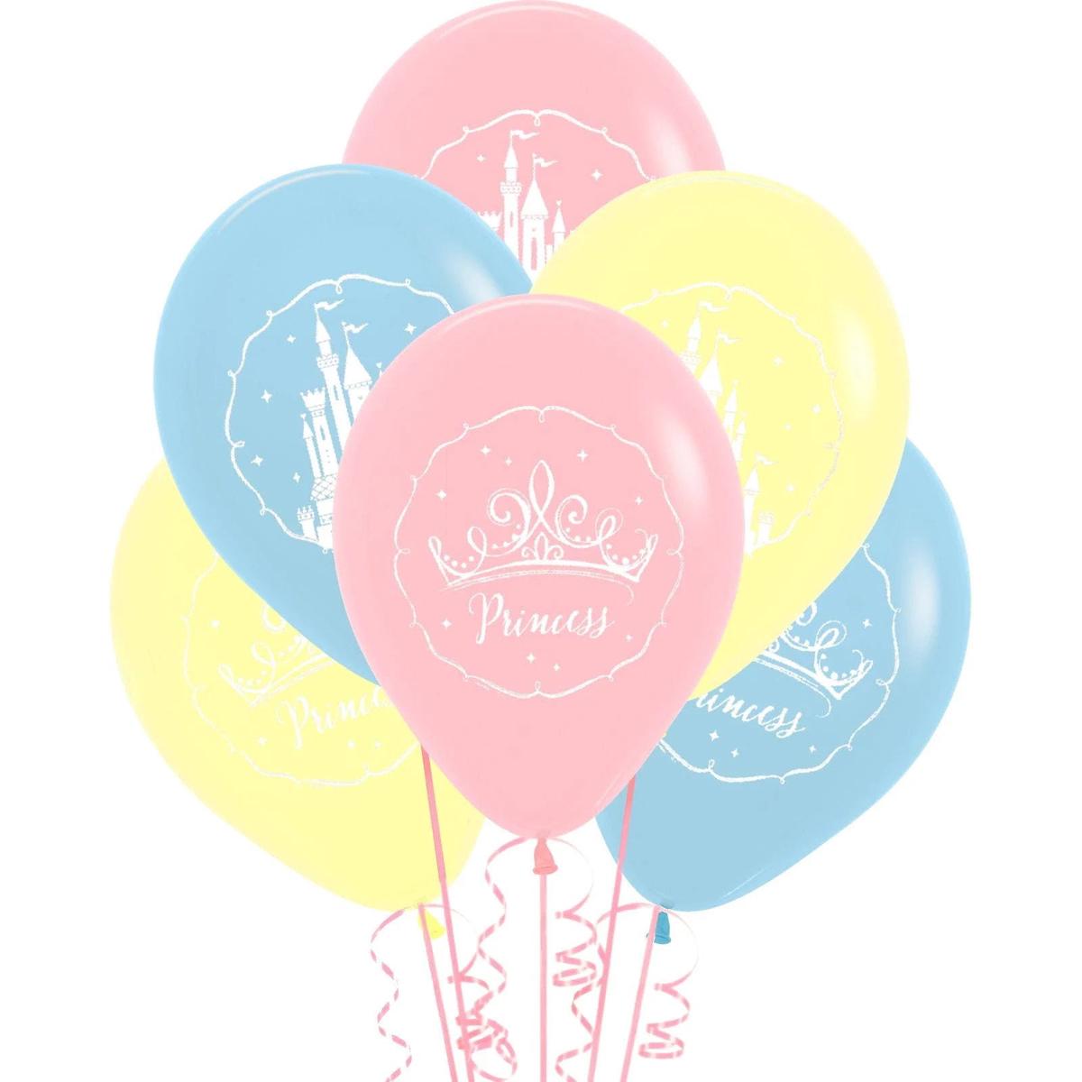 Disney Princess Once Upon A Time 30cm Latex Balloons 6Pk
