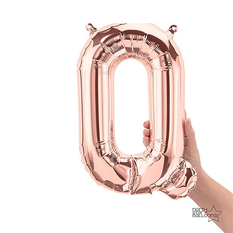 16 inch LETTER Q - NORTHSTAR - ROSE GOLD (AIR-FILL ONLY)