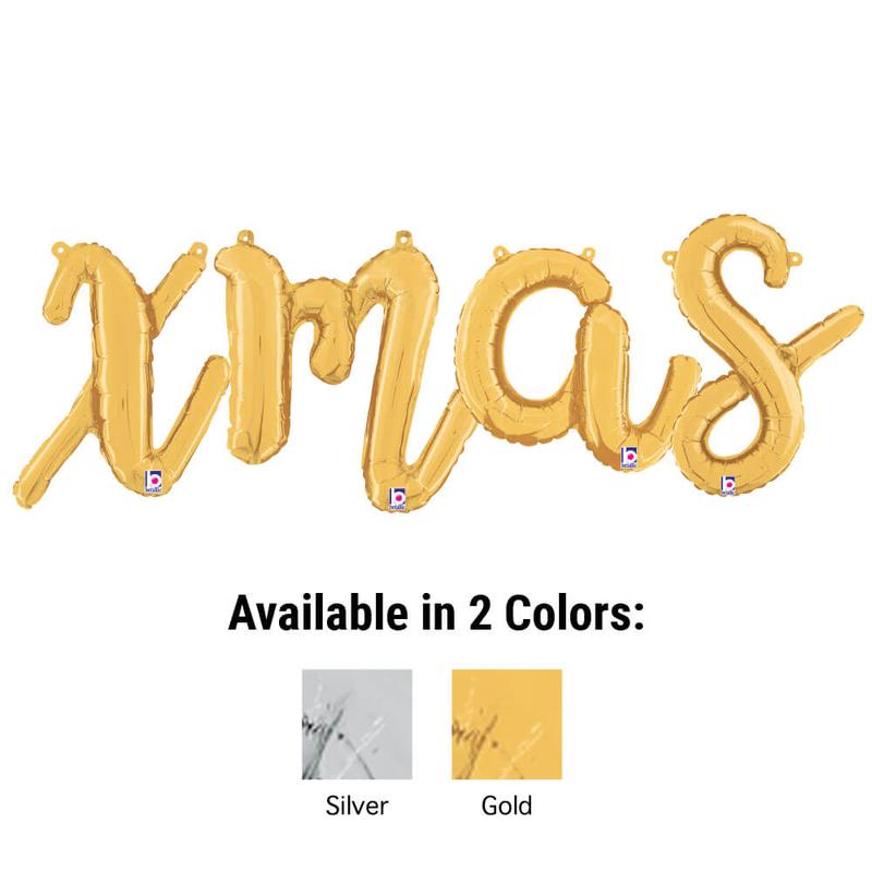 XMAS - BETALLIC SCRIPT LETTERS KIT (AIR-FILL ONLY)