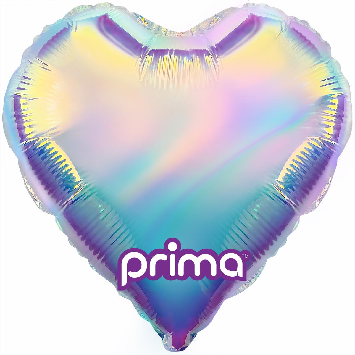 10" PRIMADESCENT HEART FOIL (6 BALLOONS PER PACK)