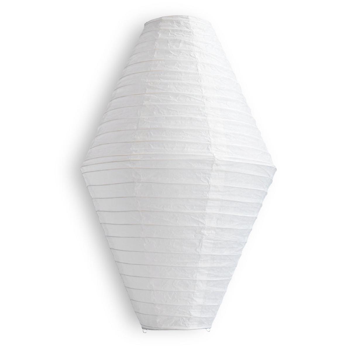 White Diamond Unique Shaped Paper Lantern, 12-inch x 19-inch